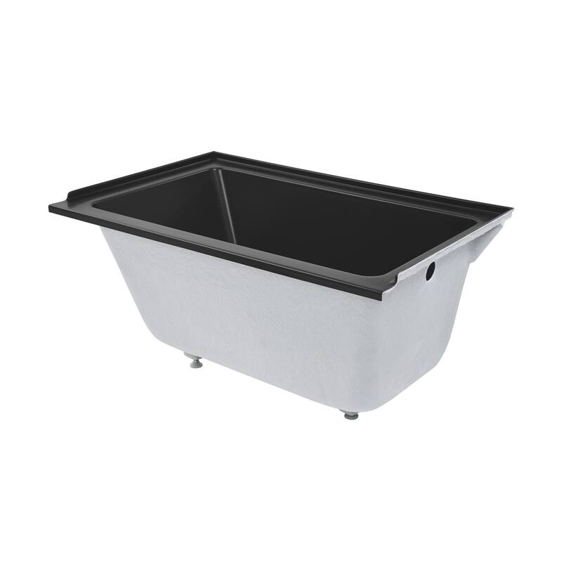 Lausanne 48" X 32" Right-Hand Drain Alcove Bathtub In Matte Black - 32x48 Right - 32x48 Right - Black