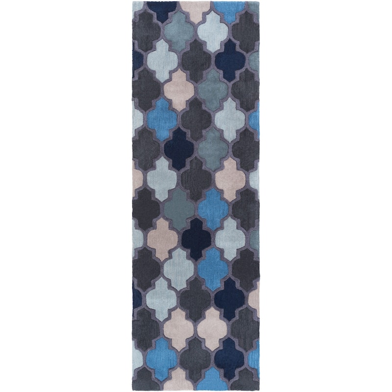 Randall Handmade Geometric Moroccan Wool Area Rug