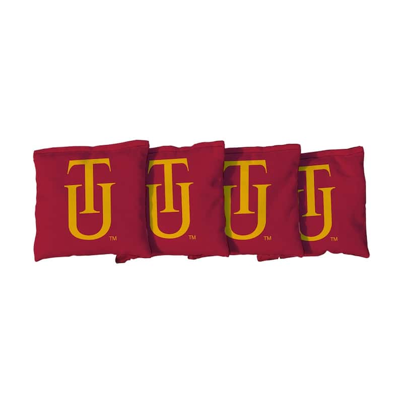 Tuskegee Tigers Red Cornhole Bags - Corn Filled