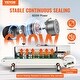 preview thumbnail 23 of 26, Continuous Bag Band Sealing Machine Horizontal Band Sealer Machine with Digital Temperature Control, Carbon Steel Bag Sealer