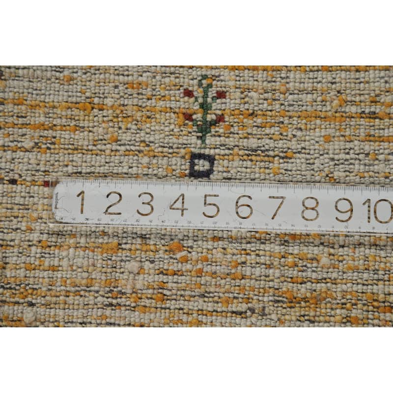 Little Animals Gabbeh Indian Rug Handmade Wool Carpet - 3'10" x 5'9"
