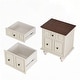 preview thumbnail 42 of 116, Wood NightStand with Metal Handle