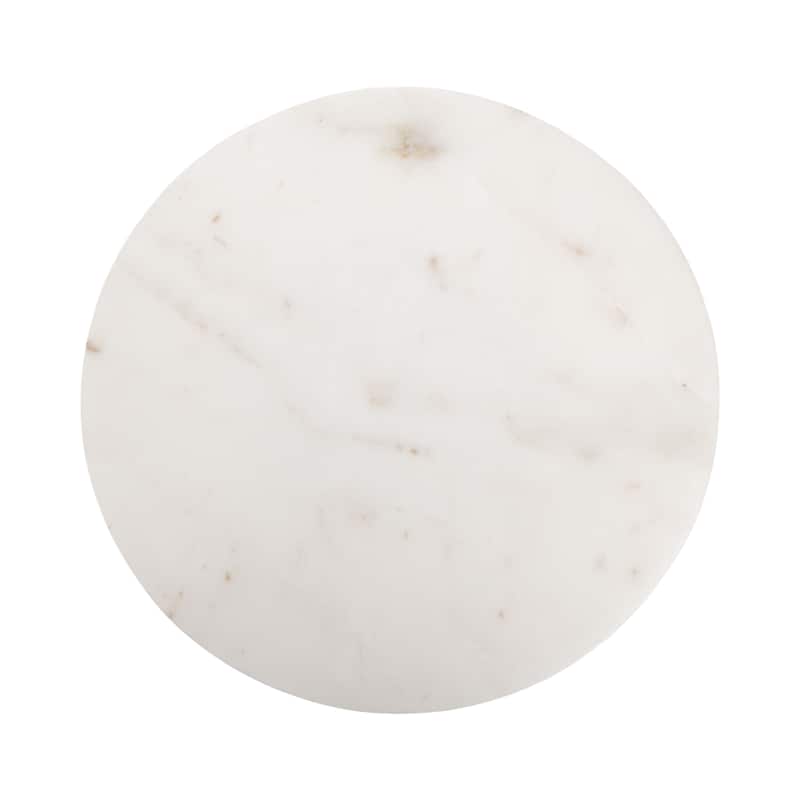 Kate and Laurel Nisha Round Marble Drink Table
