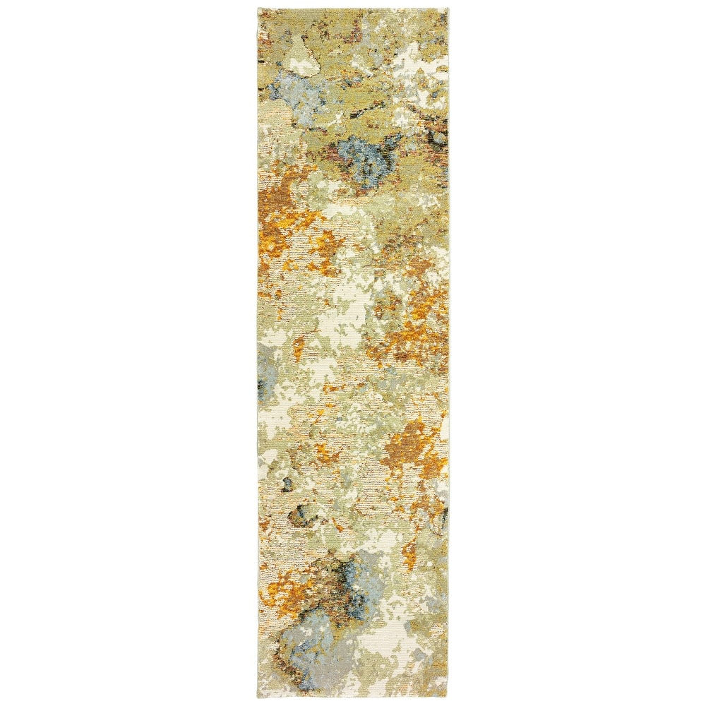 Style Haven Albertslund Marble Gold/ Beige Area Rug