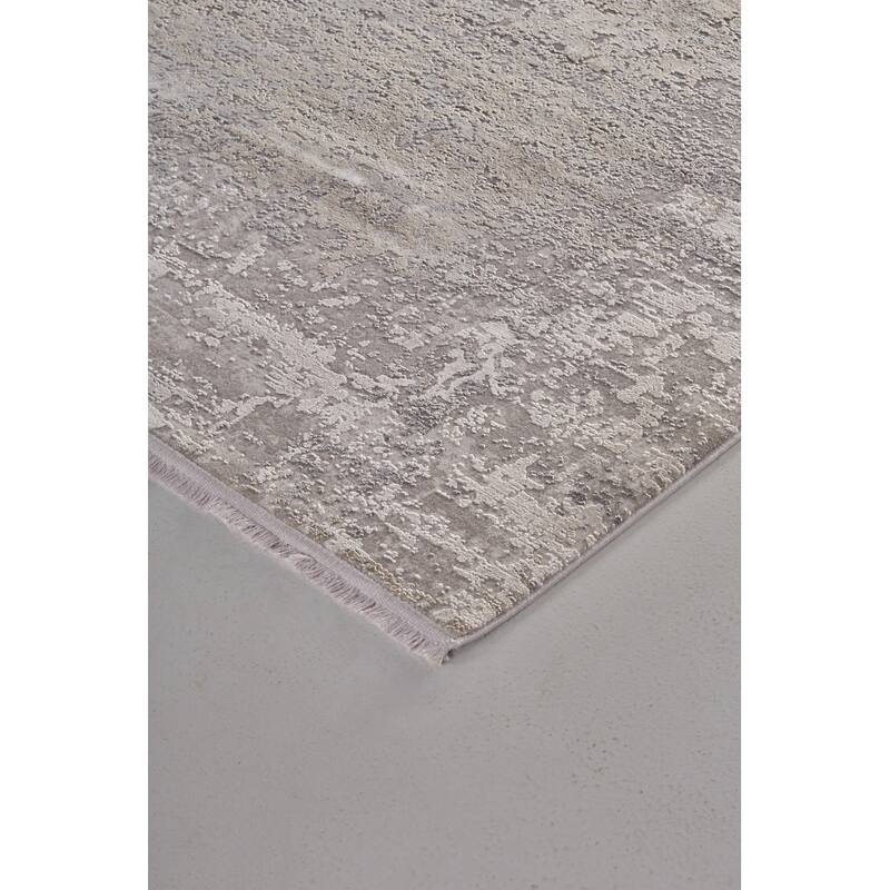 Feizy FZRG53028 Holden 7-3/4' x 11' Viscose Abstract Rectangular Area