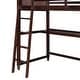 preview thumbnail 33 of 48, Twin Loft Bed with Drawers and Desk, Wooden Loft Bed with Shelves - White