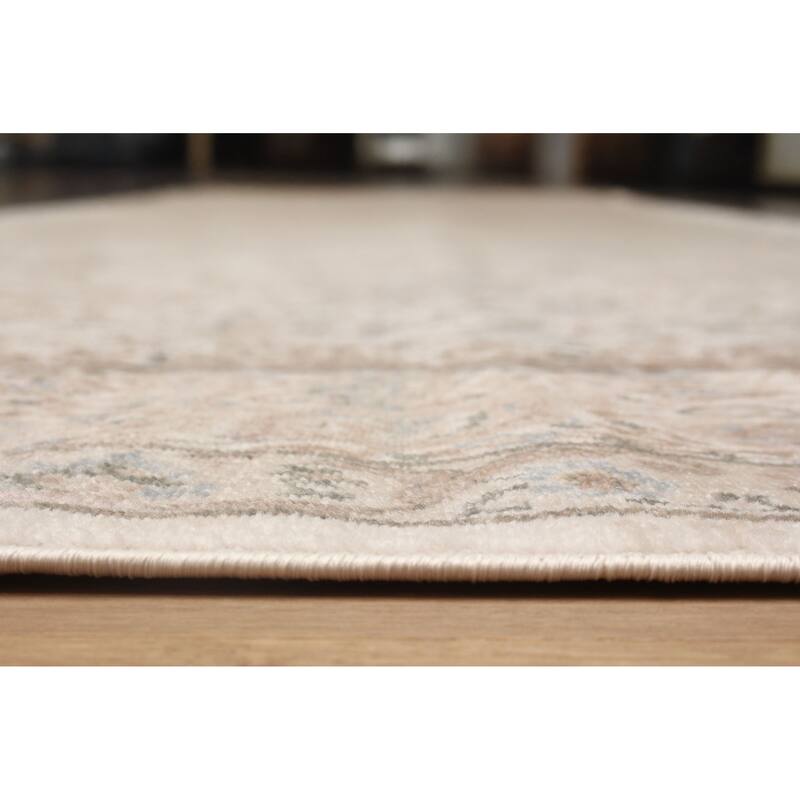 ECARPETGALLERY Machine Woven Tuscany Ivory Area Rug