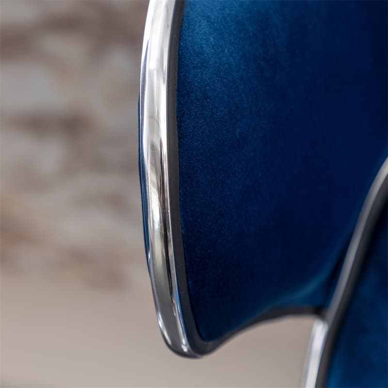 Velvet Upholstered Adjustable Swivel Barstool,Set of 2