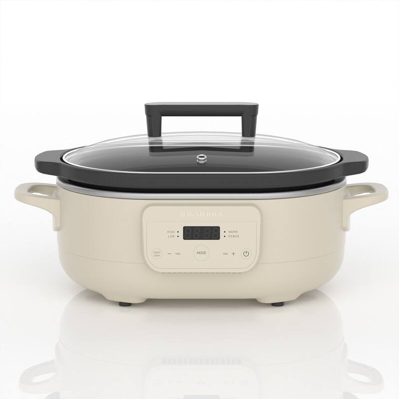 Magnifique 6 QT Versatile Programmable Slow Cooker for Dishwasher Safe
