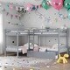 preview thumbnail 2 of 31, Twin L-Shaped Bunk bed with Drawers,Space-Efficient Multifunctional Bunk Bed With Storag