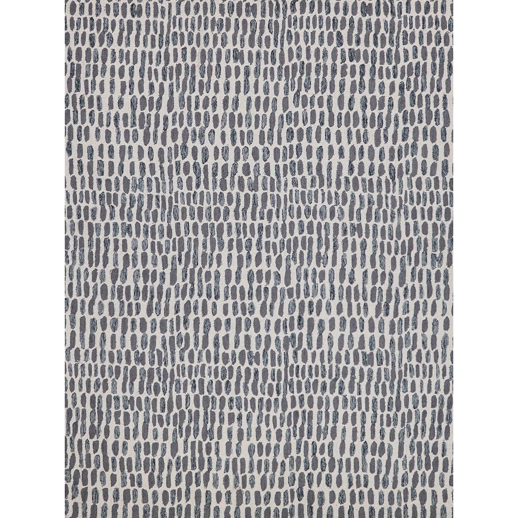 Ink Blot hand-tufted New Zealand Wool Black/Gray Area Rug - 2' x 3'