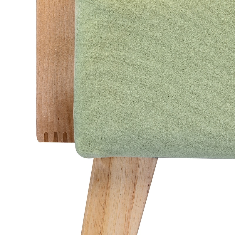 Carmina Upholstered Accent Chair with Natural Rattan Arms by HULALA HOME