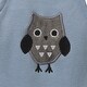 preview thumbnail 8 of 6, Lambs & Ivy Stay Wild Blue/Gray Woodland Animals Nursery 4-Piece Baby Crib Bedding Set
