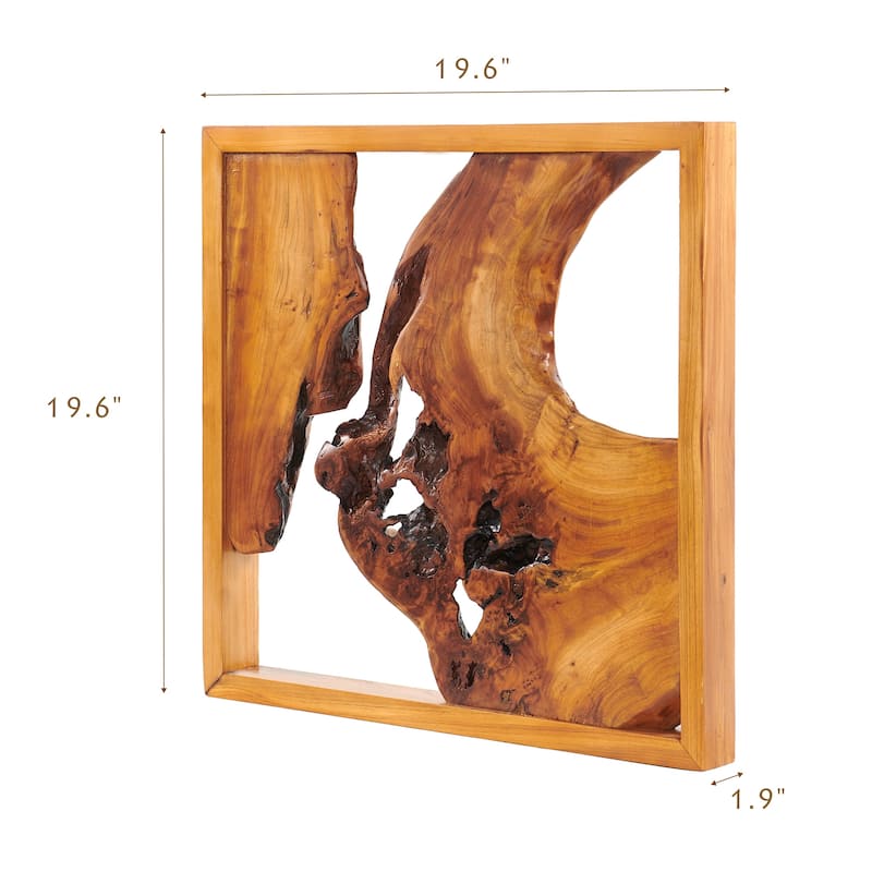 Cedar Roots Wall Decor Irregular Shape Wall Art for Home