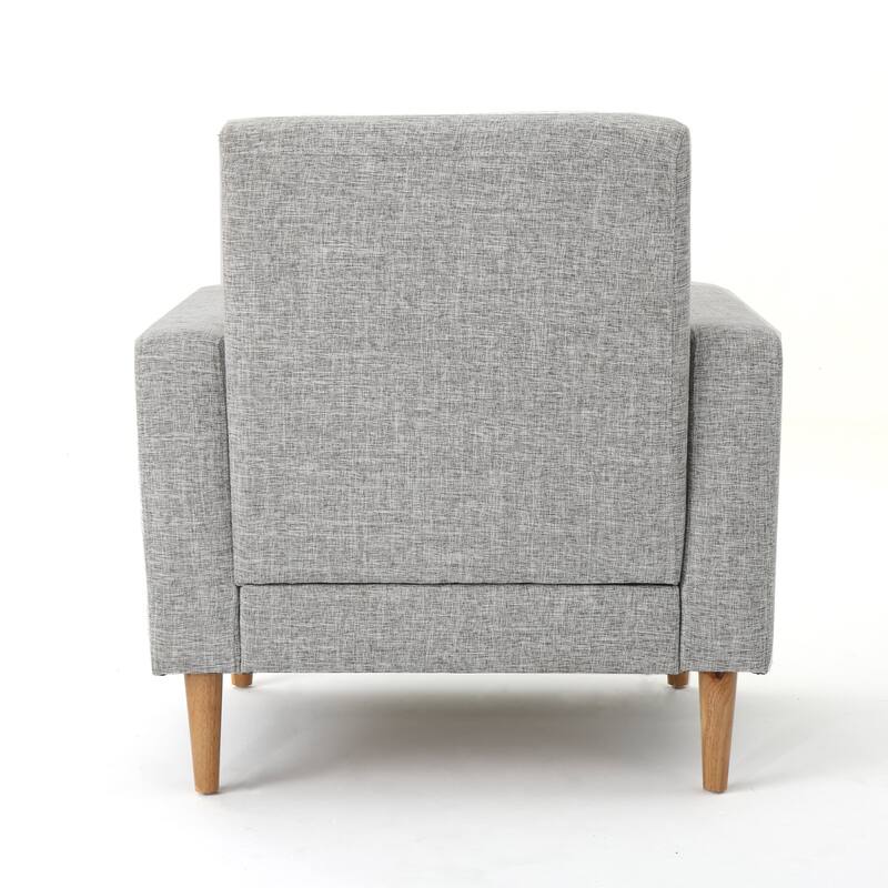 Modern 30.5" Upholstered Club Chair with Sturdy Rubber Wood Legs for Living Room