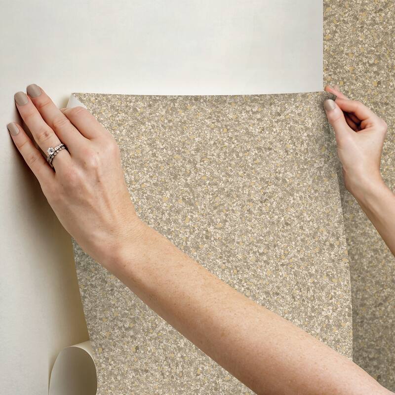Monumental Beige Peel and Stick Wallpaper