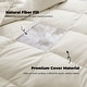 preview thumbnail 40 of 72, Medium Warmth All Season 600 Fill Power White Goose Feather Down Comforter Duvet Insert