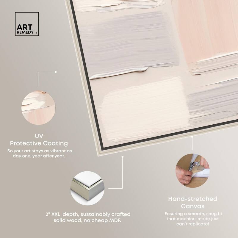 Roseate Cream Tones III Canvas by Art Remedy