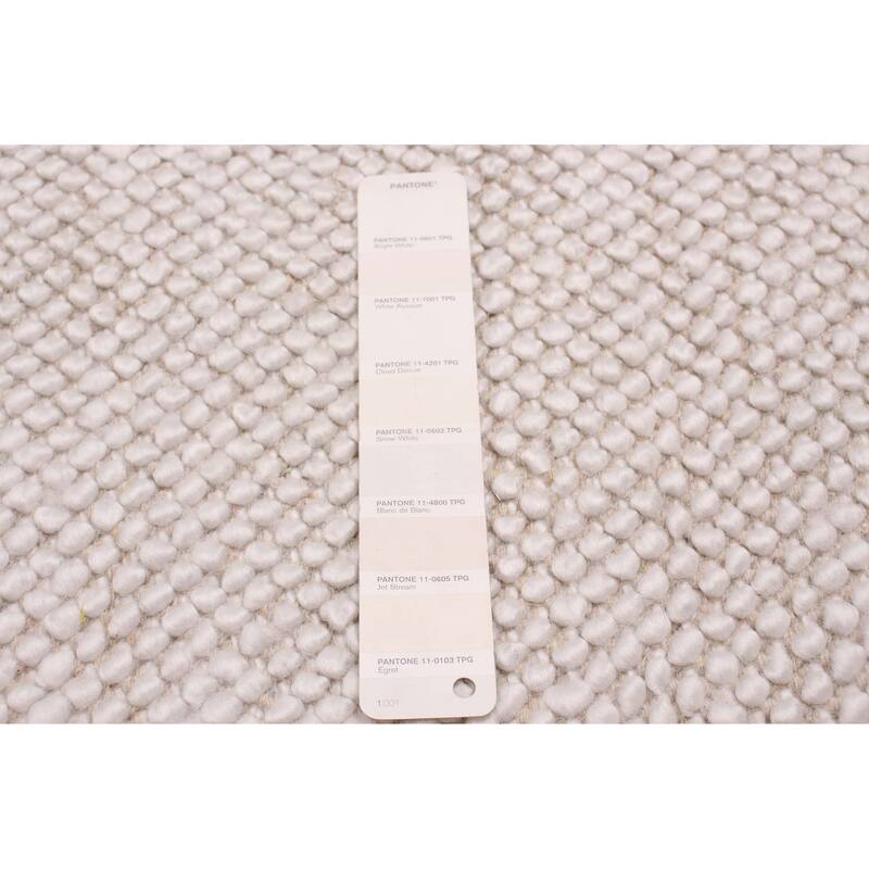 ECARPETGALLERY Braid weave Sienna Cream Wool Rug - 4'0 x 6'0