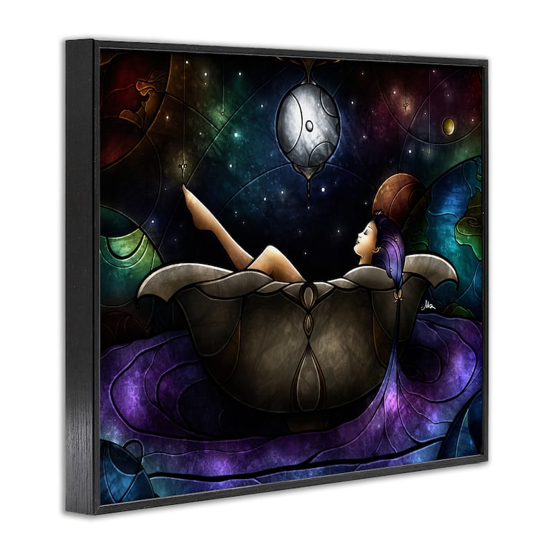 Stupell Bathing Under Moonlight Framed Giclee Art Design By Mandie Manzano