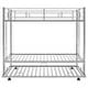 preview thumbnail 20 of 43, Stylish Twin over Twin Bunk Bed with Trundle and Two ladders, Black