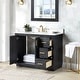 preview thumbnail 76 of 196, Altair Gazsi Bathroom Vanity with Composite Stone Countertop without Mirror