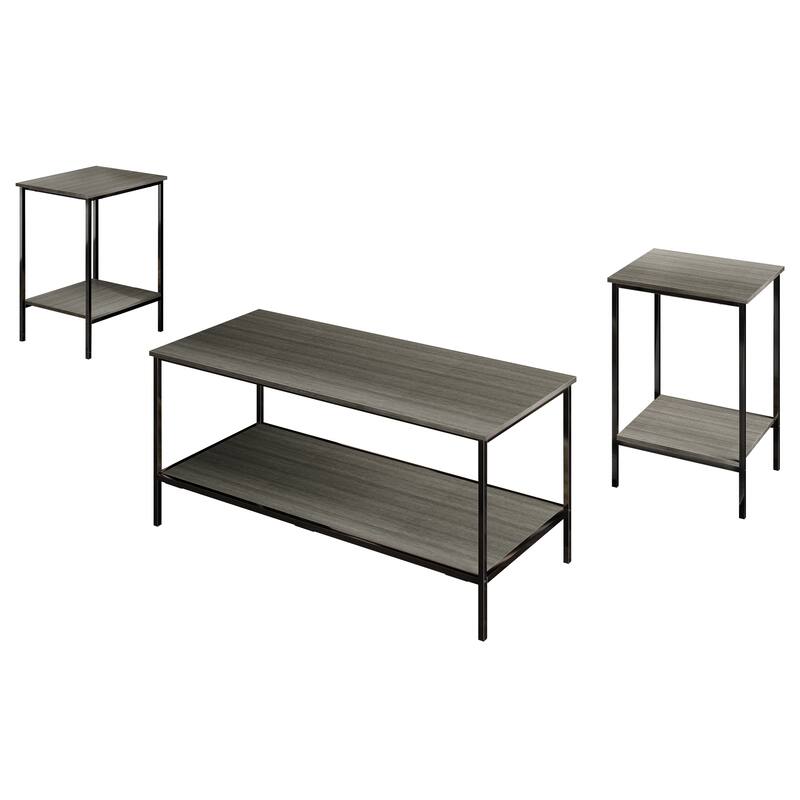 CraftPorch Simple 3- Pieces Coffee Table Set