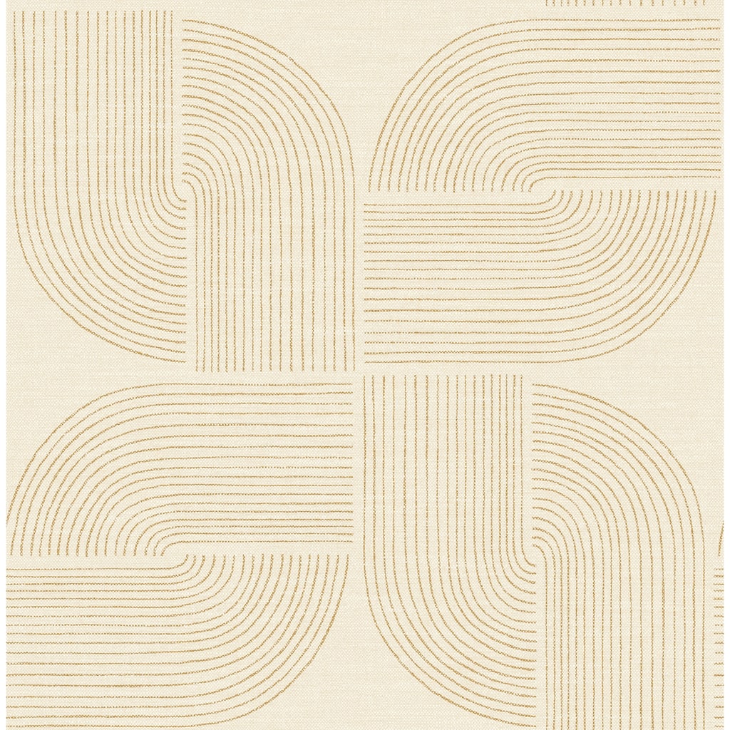 A-Street Prints Savoye Wheat Spiral Arches Wallpaper