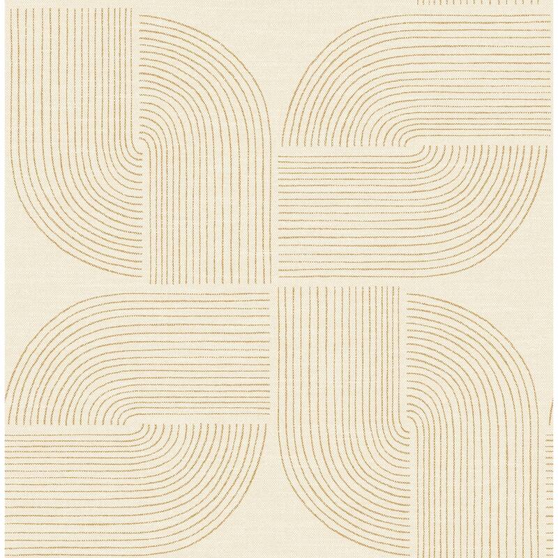 A-Street Prints Savoye Wheat Spiral Arches Wallpaper