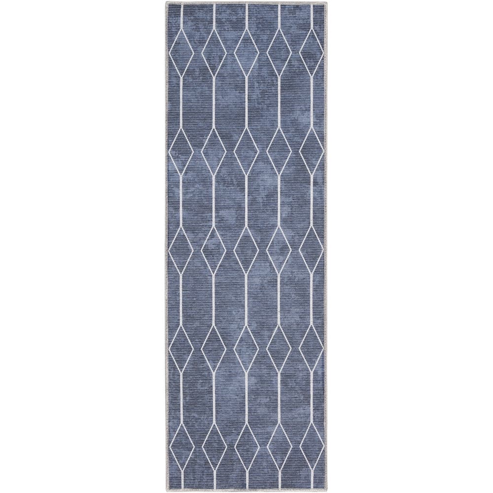 New Concept Washables Indoor only Geometric Machine Washable Area Rug