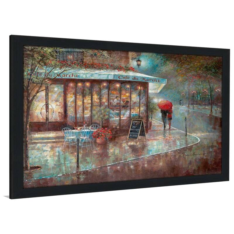 "Cafe Du Marche" by Ruane Manning Print on Acrylic