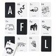 preview thumbnail 1 of 3, Wee Gallery Jungle Alphabet Cards - Black - N/A