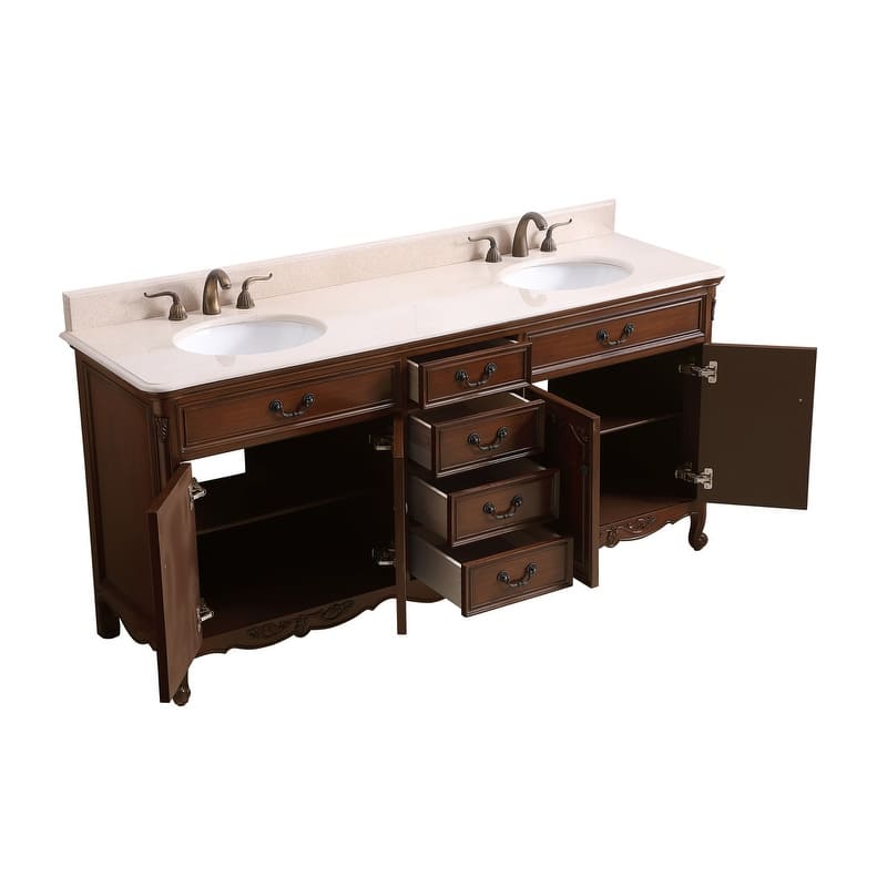 72" Double Bathroom Vanity Sink