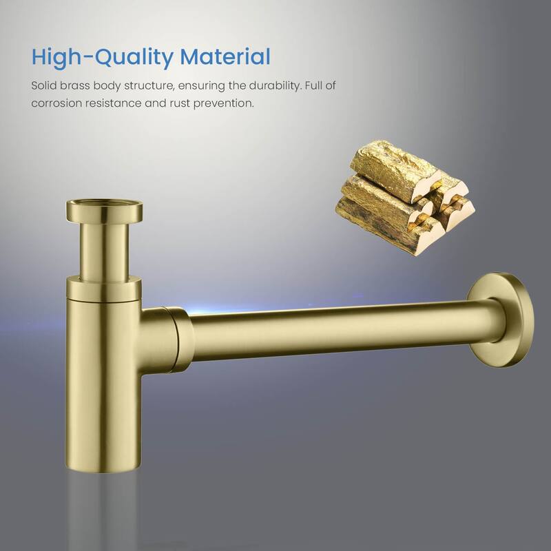 Bathroom Sink Decorative Round Bottle Trap