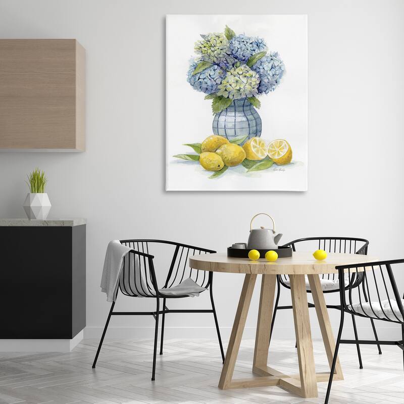 Stupell Hydrangeas & Lemon Cluster Canvas Wall Art Design By Patti Bishop