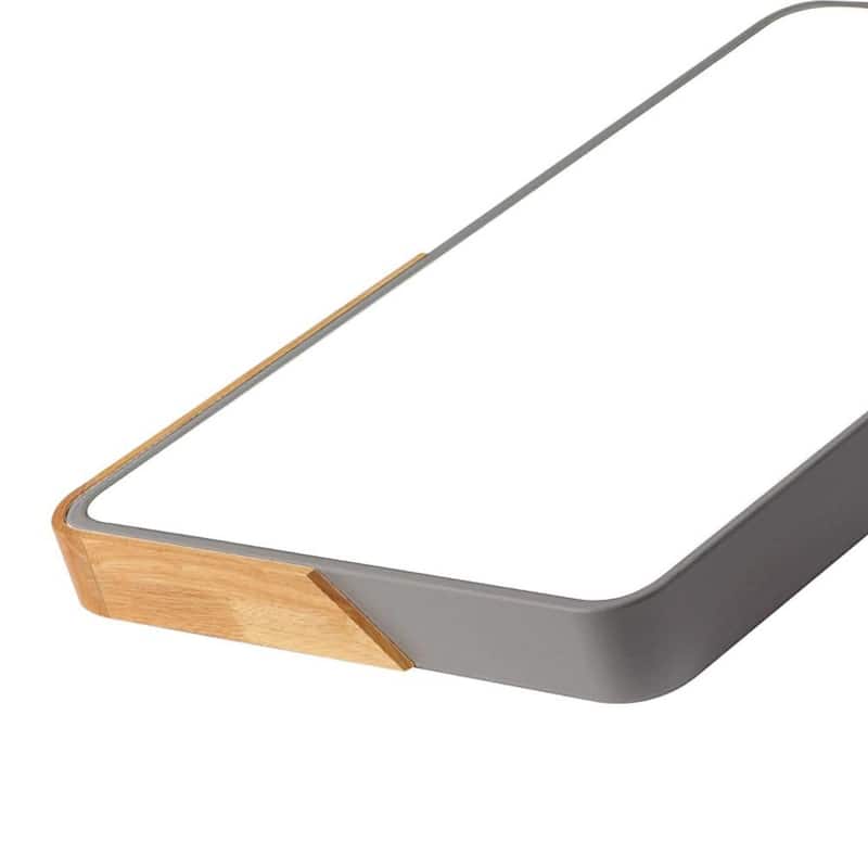 Farmhouse Ultra-thin Rectangle Dimmable LED Flush Mount Light