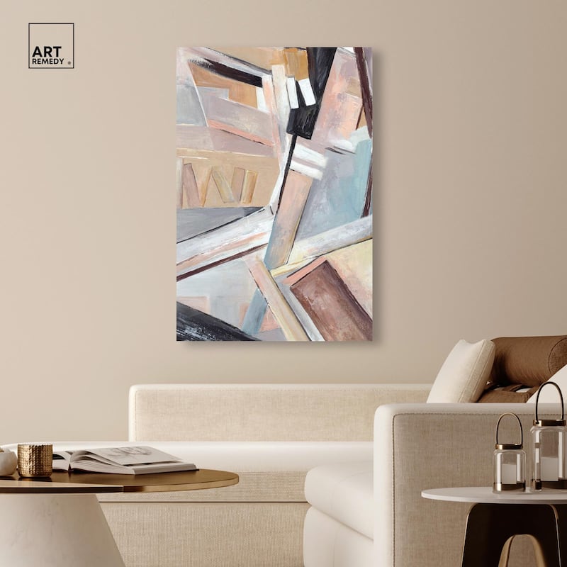 Balancing Lines II Canvas by Art Remedy, Gallery Wrapped