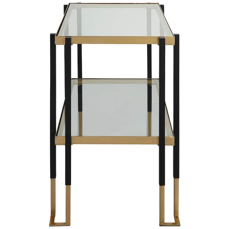 Uttermost Kentmore Tempered Glass Side Table