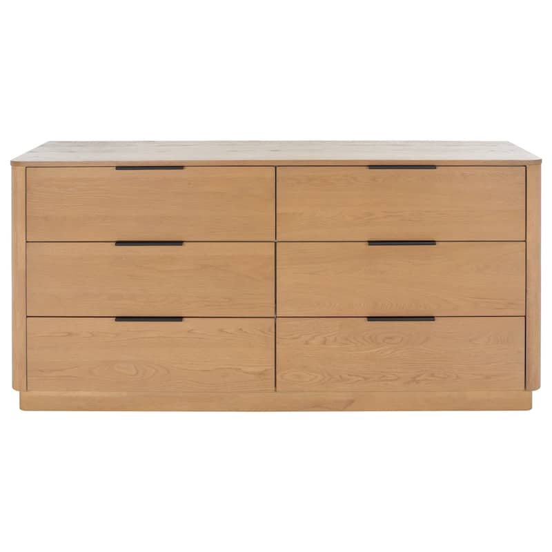 SAFAVIEH Couture Oliviera 6 Drawer Wood Dresser
