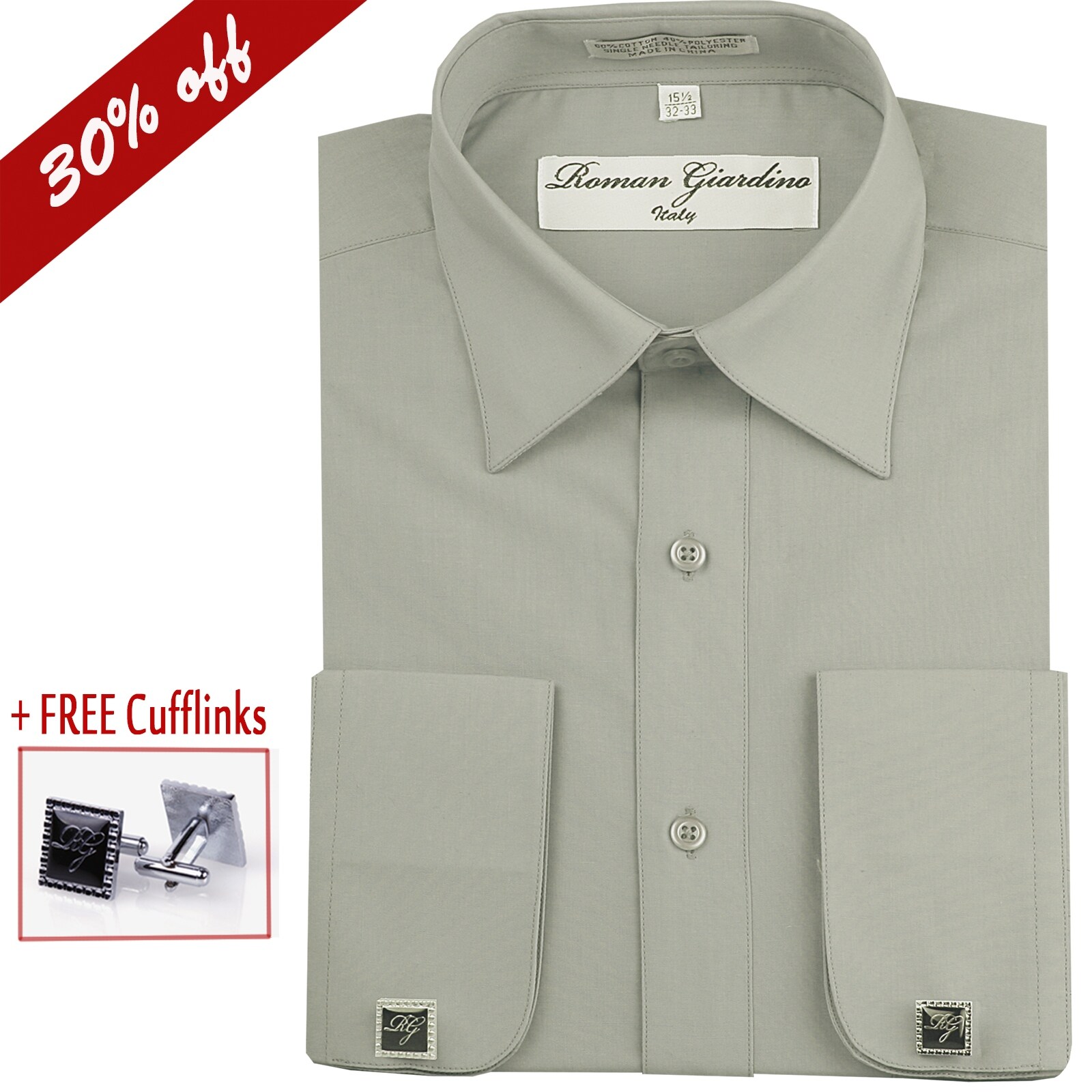 silver formal shirt