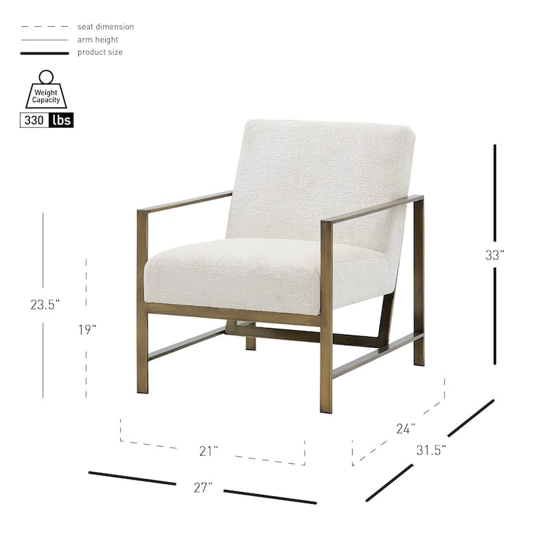NPD Furniture Francis Fabric Accent Arm Chair