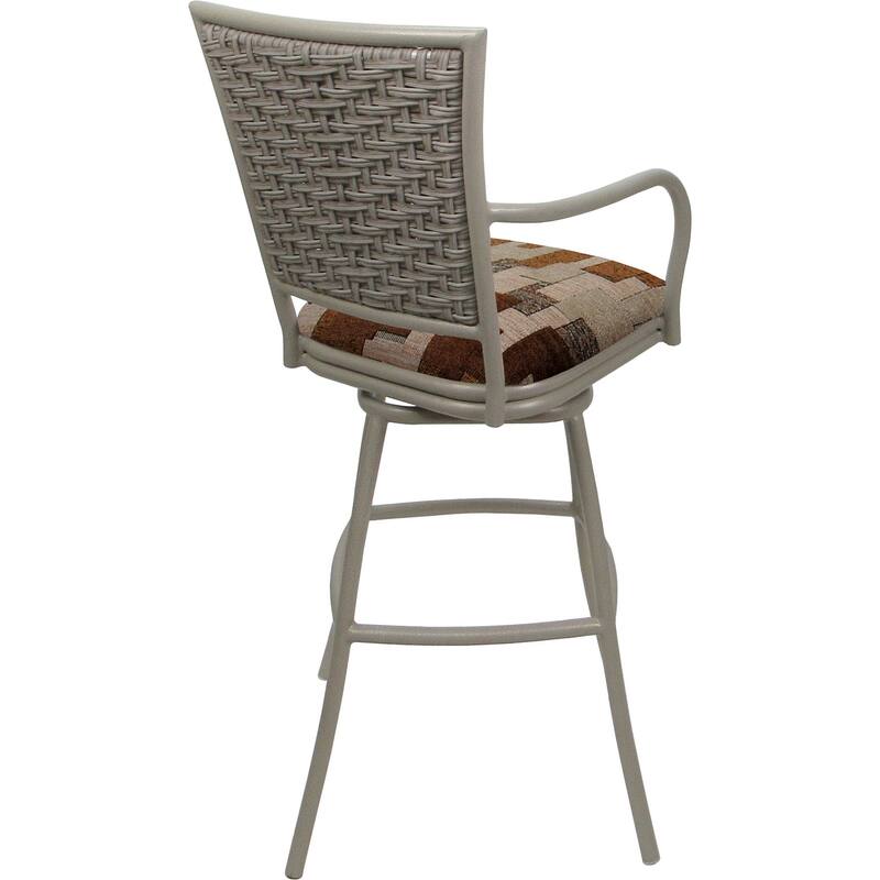 Outdoor Indoor Bar Stool Counter, Extra Tall - Erin with Arms