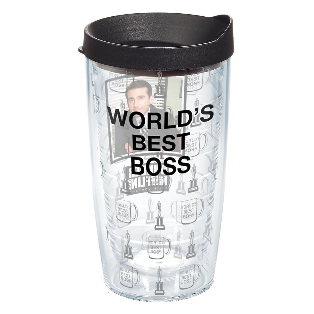 Tervis The Office Worlds Best Boss Made in USA Double Walled Insulated Travel Tumbler, Classic
