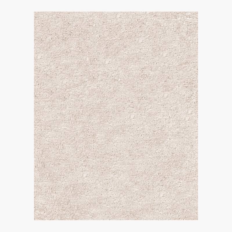 Ben Soleimani Performance Shag Handwoven Ultrifine Spun PET Rug - 6' x 9' - Sand