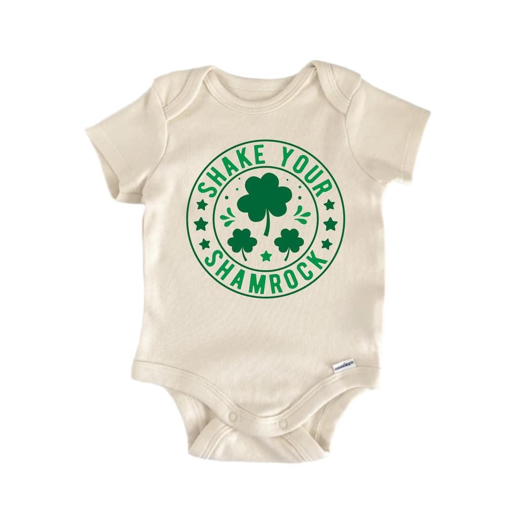 Shake Your Shamrock St Patrick's Day - Baby Boy Girl Clothes Bodysuit Funny Cute