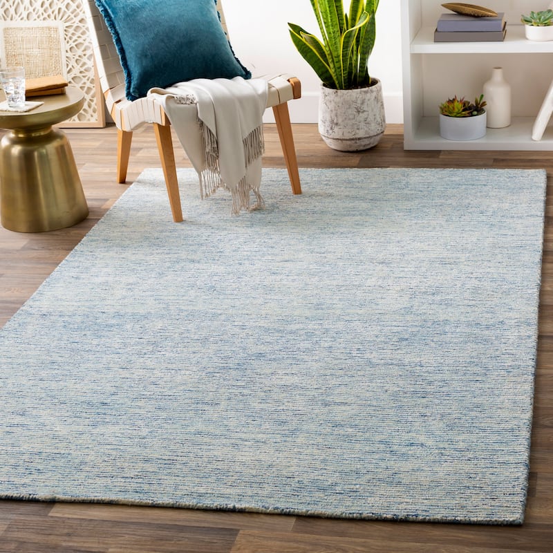 Livabliss Casual Strada Stripe Area Rug - 8' x 10' - Pale Blue