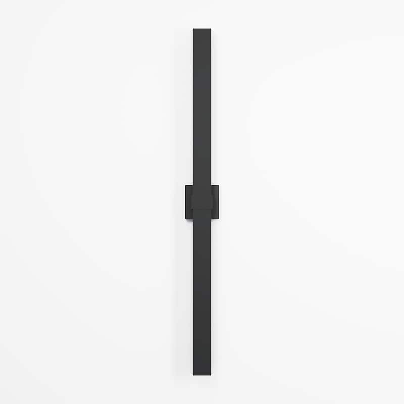 1-Light Black/White Aluminum LED Outdoor Wall Sconce