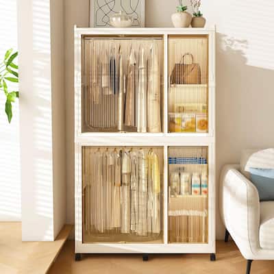 Portable Wardrobe Closet Storage Organizer - Baby Wardrobe Cabinet