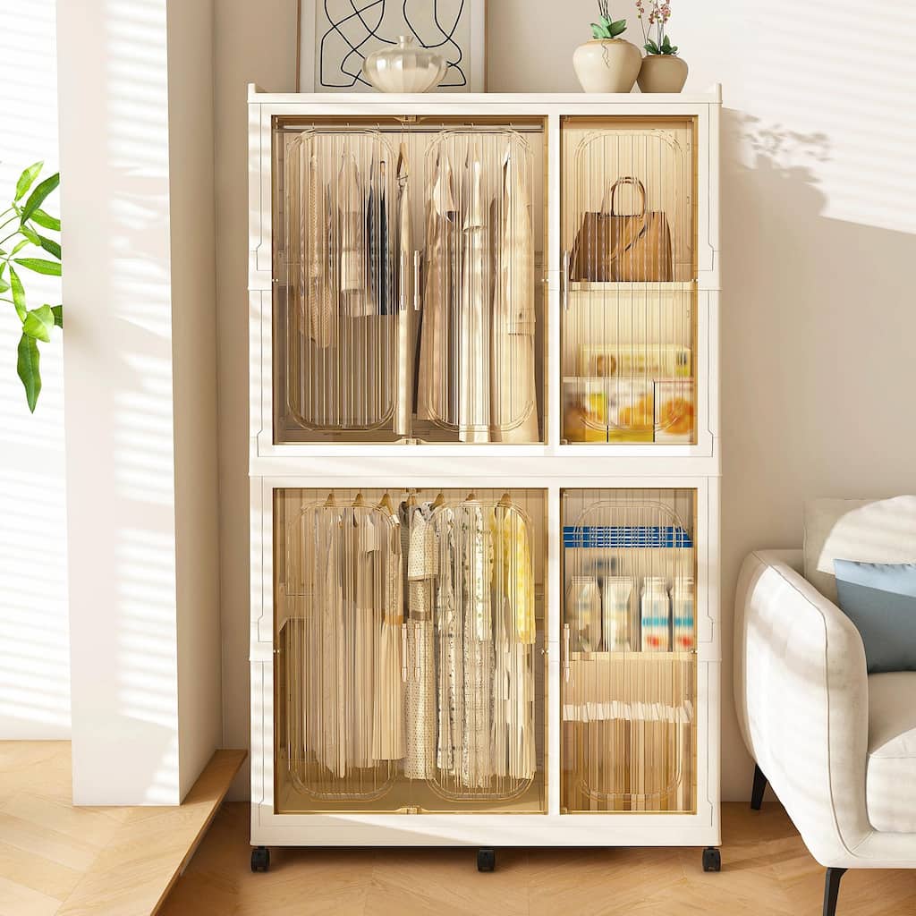 Portable Wardrobe Closet Storage Organizer - Baby Wardrobe Cabinet