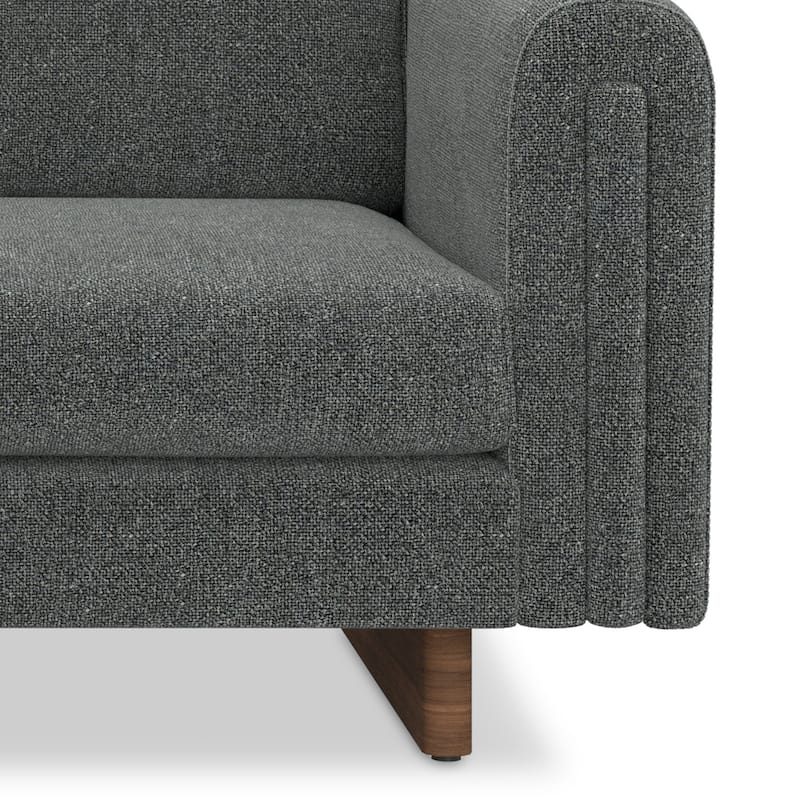 WYNDENHALL Drayton 84" Wide Contemporary Sofa in Tightly Woven Performance Fabric - 84" W x 38" D x 30" H,
